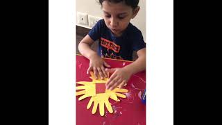 Flower Craft for kids learning activity, Preschool learning