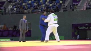 Adam Okruashvili vs Levan Matiashvili European games Baku 2015