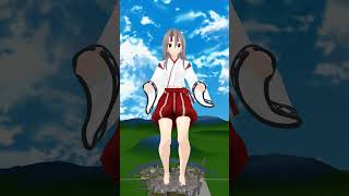 【巨大娘 giantess】巨大化した瑞鳳の踏み潰し ※リメイク【MMD】　#巨大娘 #Giantess #艦隊これくしょん #艦これ #瑞鳳 #shorts