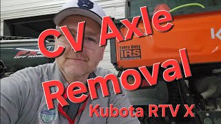 Stuck CV Axle Removal Tips and Tricks for Kubota RTV X models