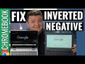 Fix inverted / negative / messed up Chromebook screen (High Contrast Mode)