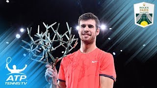 Khachanov Stuns Djokovic to Win First Masters 1000 title! | Paris 2018 Final Highlights