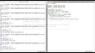 Creating a Maths quiz in Python Step 2