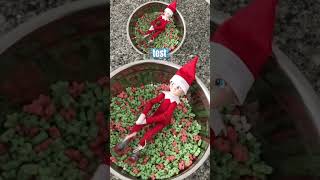 ELF ON THE SHELF caught TAKING A BATH IN CEREAL! #christmas #elf #magic #shorts