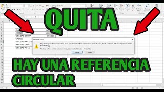 Que es y Como se Quita una Referencia Circular en Excel 2020