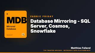 Database Mirroring in Microsoft Fabric – SQL Server, Cosmos DB, Snowflake