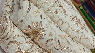 Opulent Handcrafted Wedding Dresses | Chiffon Pearls & Mukesh Work | Designer Handmade | موتی مکیش