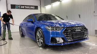 D1 detailing новосибирск, оклейка кузова защитной пленкой для audi a7