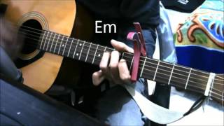 Khamoshiyan - Arijit Singh - With and Without Capo - GUITAR COVER LESSON CHORDS EASY BEGINNERS