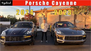 Porsche Cayenne 2023 vs. 2024. Detailed comparison review.
