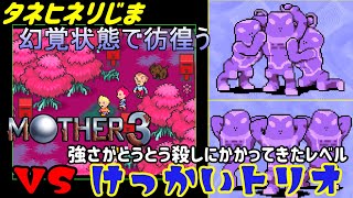 MOTHER3 マザー３ #３３ タネヒネリじま　幻覚症状と強さがとうとう殺しにかかってきたレベル　VSけっかいトリオ kazuboのゲーム実況