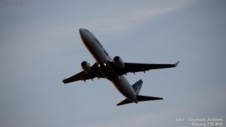 スカイマーク B737-800離陸 - Skymark Airlines B737-800 Take-off(JA73NA)