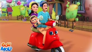 Papa Ke Scooter Par, पापा के स्कूटर पर, मज़ेदार बच्चों के गीत, Hindi Rhymes for Children