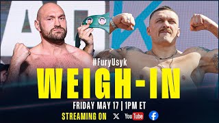 Tyson Fury vs Oleksandr Usyk | WEIGH-IN