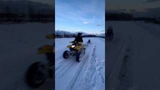 Kulig 100km/h🙀#kulig #snow #quads #atv #śnieg #drift #fast