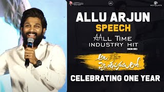 Allu Arjun Speech @ Ala Vaikunthapurramuloo Reunion | Pooja Hegde | Trivikram | Thaman S