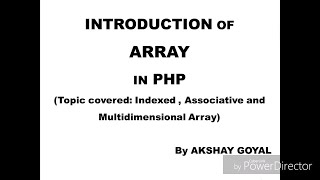indexed array in php | php indexed array | coding adda