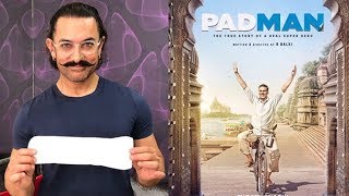 Aamir Khan Poses With A Sanitary Napkin For PadMan Challenge | Bollywood Buzz