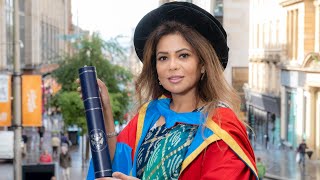 Poonam Gupta OBE receives an Honorary Degree of Doctor of Business Administration