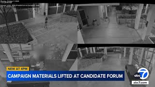 La Cañada Flintridge councilman seen on video swiping election flyers