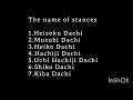 Introduction and Practice of Dachi (Basic Stances)