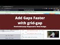 Add Gaps Faster with grid gap (CSS Grid) freeCodeCamp tutorial