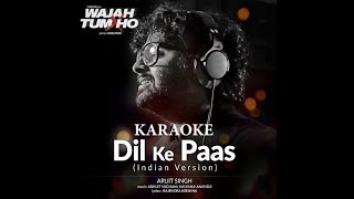 Pal Pal Dil Ke Paas |Arijit Singh Tulsi Kumar Ver. | High Quality Karaoke With Lyrics