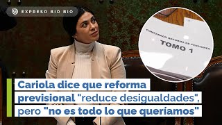 CARIOLA dice que REFORMA PREVISIONAL \