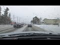 **toronto winter driving 16th ave markham on a windy and snowy day ❄️🚗**