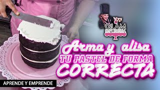 Aprende a NIVELAR y ALISAR tu pastel ¿queda derechito? - Glam Reposteria