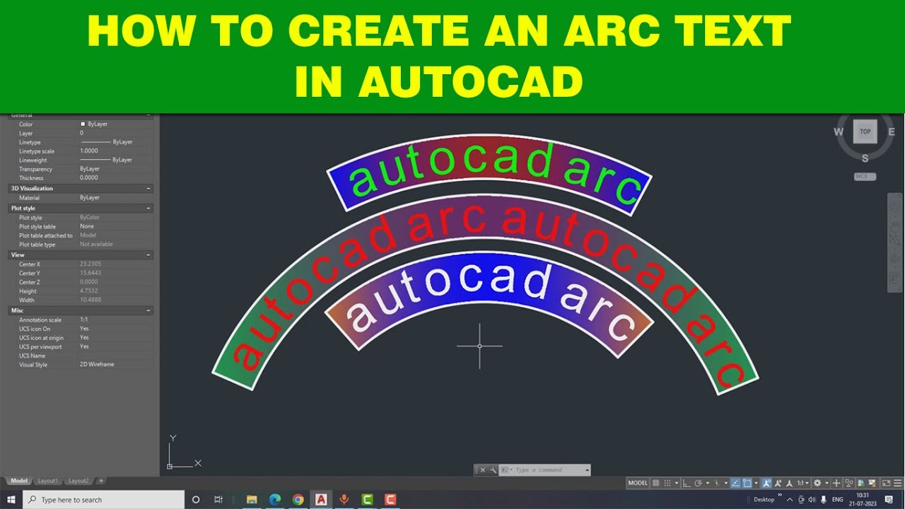 How To Create Arc Text In Autocad