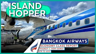 BANGKOK AIRWAYS ATR72  Economy Class 🇹🇭【4K Trip Report Phuket to Koh Samui】The Island Express!