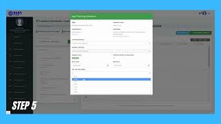 BSRS version 2.0 Scenario 01 - How to Create a Training Schedule
