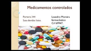 medicamentos controlados Regras para dispensação