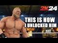 I UNLOCKED BROCK LESNAR IN WWE 2K24