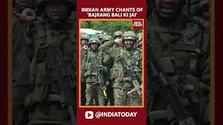Indian Army Troops Chants ' Bajrang Bali Ki Jai' During Military Exercise In UK | WATCH #shorts