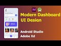Android UI Design Mobile dashboard UI Tutorial | material design android studio