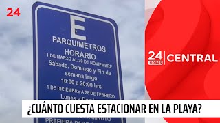 ¿Cuánto costará estacionar en playas este verano? | 24 Horas TVN Chile