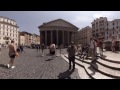 360 video: View of Pantheon, Rome, Italy