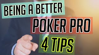 4 TIPS for a SUSTAINABLE Poker Career