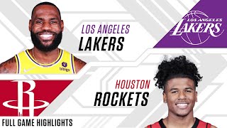 Los Angeles Lakers at Houston Rockets | December 28, 2021 | Full Game Highlights