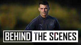 Practising that XHAKA BOOM in training | Behind the scenes