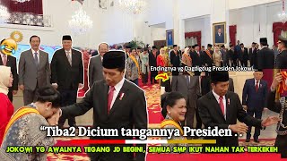 Bu Iriana Spontan Ngecup Tangannya Presiden Jokowi Smp Tersipu \u0026 Menteri Pun ikutan Nahan2 Terkekeh