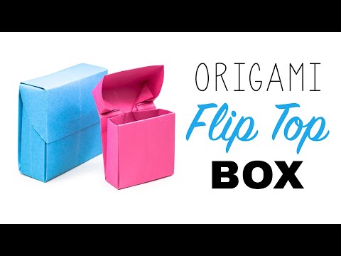 Origami Flip Top Box Tutorial ♥︎ DIY ♥︎ Origami Flip Top Box Tutorial ♥︎ DIY ♥︎