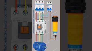 Photoelectric Switch Controls Motor Operation | Industrial Automation #automation