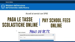 Come Pagare le tasse scolastiche online con Pagopa | Pago in rete | How to pay school fees Online