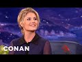 Elisha Cuthbert Slept Next To Tom Selleck On A Plane | CONAN on TBS