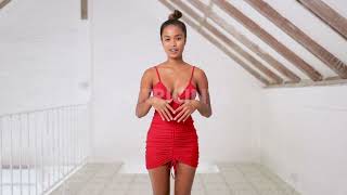 Putri Cinta in a stunning Red Dress #fashion #summer #tiktok