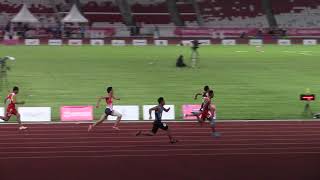 【Para Athletics】鈴木雄大 T45/46/47 men 100m Round1 heat 2 of 3 (-0.3) : Indonesia 2018 Asian Para Games