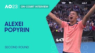 Alexei Popyrin On-Court Interview | Australian Open 2023 Second Round